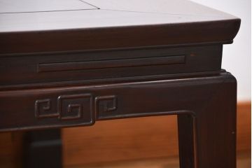 アンティーク家具　時代唐物　重厚な紫檀材座卓