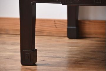 アンティーク家具　時代唐物　重厚な紫檀材座卓
