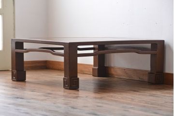 アンティーク家具　古民具・骨董　木目が細かい座卓