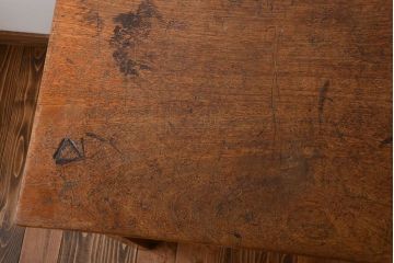 アンティーク家具　イギリスアンティーク　古い学校の作業台(3)