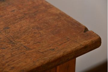 アンティーク家具　イギリスアンティーク　古い学校の作業台(3)