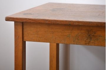 アンティーク家具　イギリスアンティーク　古い学校の作業台(3)