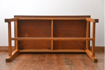 アンティーク家具　イギリスアンティーク　古い学校の作業台(3)