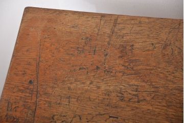 アンティーク家具　イギリスアンティーク　古い学校の作業台(4)