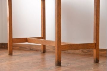 アンティーク家具　イギリスアンティーク　古い学校の作業台(4)