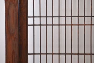 古民具・骨董　高級杉材の衝立
