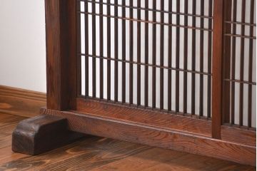 古民具・骨董　高級杉材の衝立