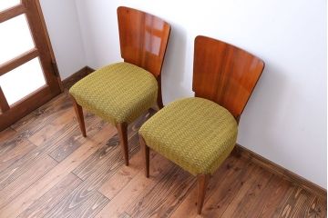 ヴィンテージ家具　イギリスビンテージ　ダイニングチェア2脚セット(1)