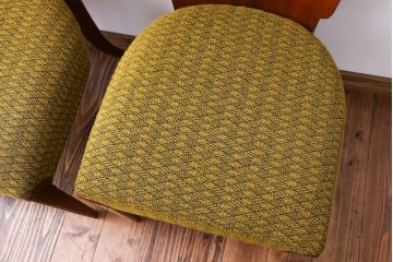 ヴィンテージ家具　イギリスビンテージ　ダイニングチェア2脚セット(2)