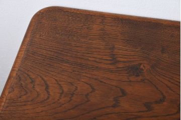 アンティーク家具　【オーク材・キャスター付きダイニングテーブル】イギリスアンティーク　オーク材　キャスター付きダイニングテーブル