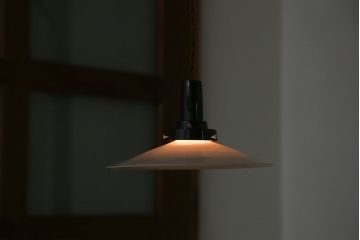 昭和レトロ　平笠天井照明