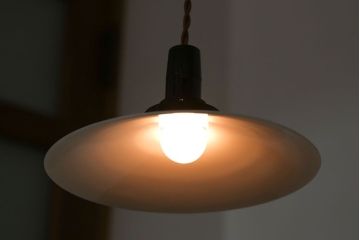 昭和レトロ　平笠天井照明