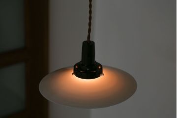 昭和レトロ　平笠天井照明