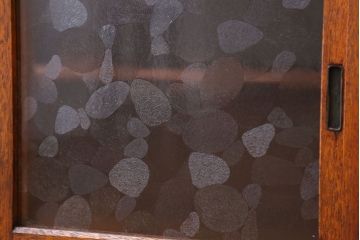 レトロ家具　昭和レトロ　ガラスが可愛い小さめ収納棚