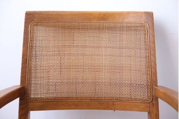 中古　浜本工芸　ナラ材のアームチェア2脚セット