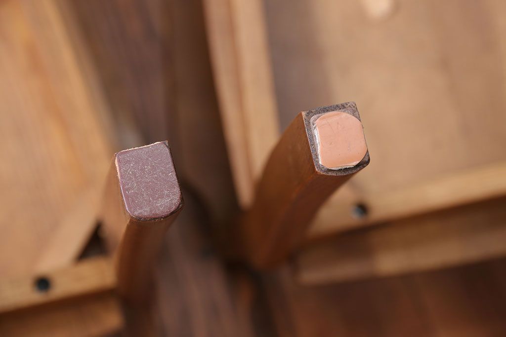 中古　浜本工芸　ナラ材のアームチェア2脚セット