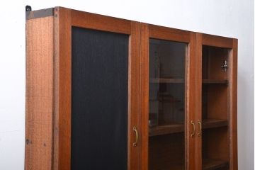 アンティーク家具　黒板付き!お洒落な壁掛けキャビネット