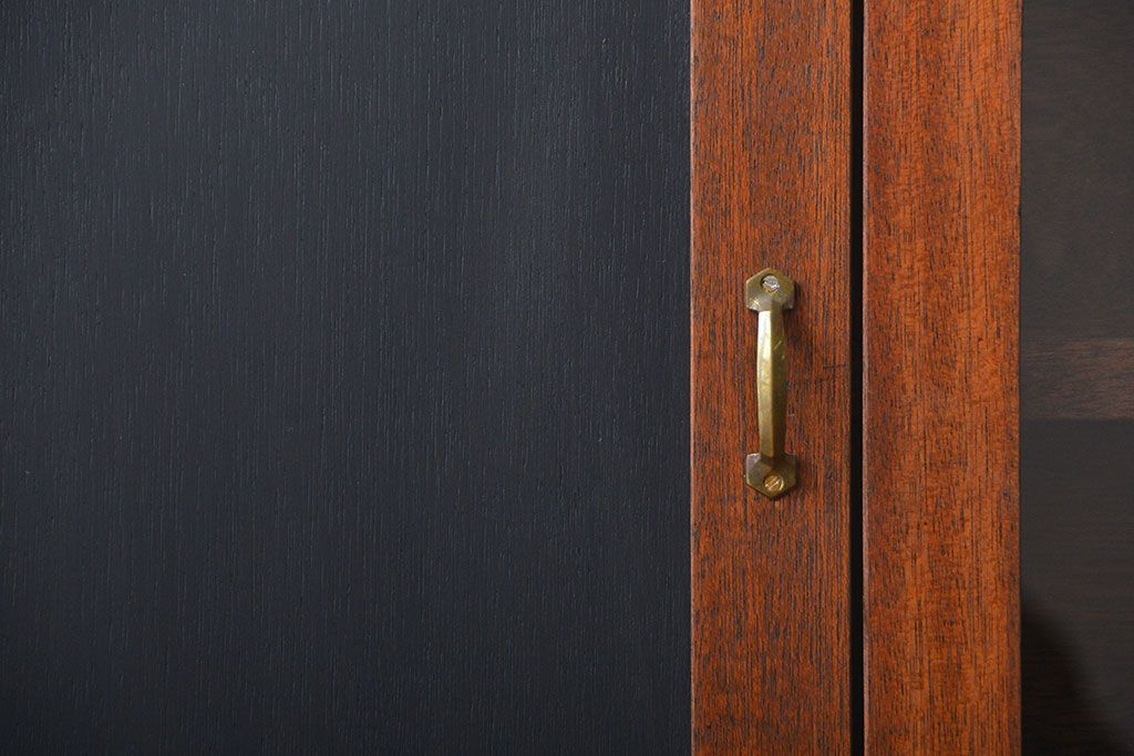 アンティーク家具　黒板付き!お洒落な壁掛けキャビネット