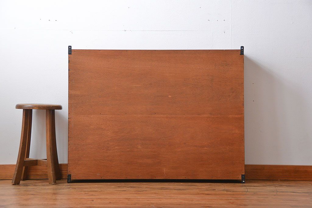 アンティーク家具　黒板付き!お洒落な壁掛けキャビネット