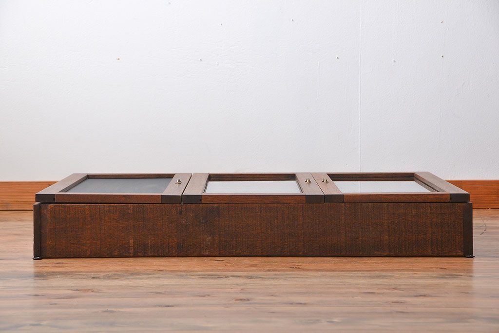 アンティーク家具　黒板付き!お洒落な壁掛けキャビネット