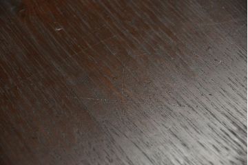 アンティーク家具　大正ロマン　総無垢栗材の片袖机