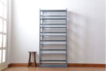 アンティーク家具　アンティークペイント　シャビーな本棚