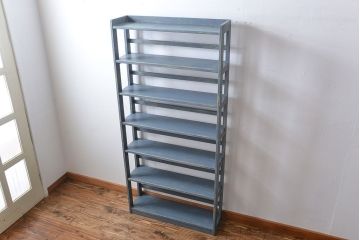 アンティーク家具　アンティークペイント　シャビーな本棚