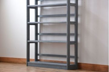 アンティーク家具　アンティークペイント　シャビーな本棚