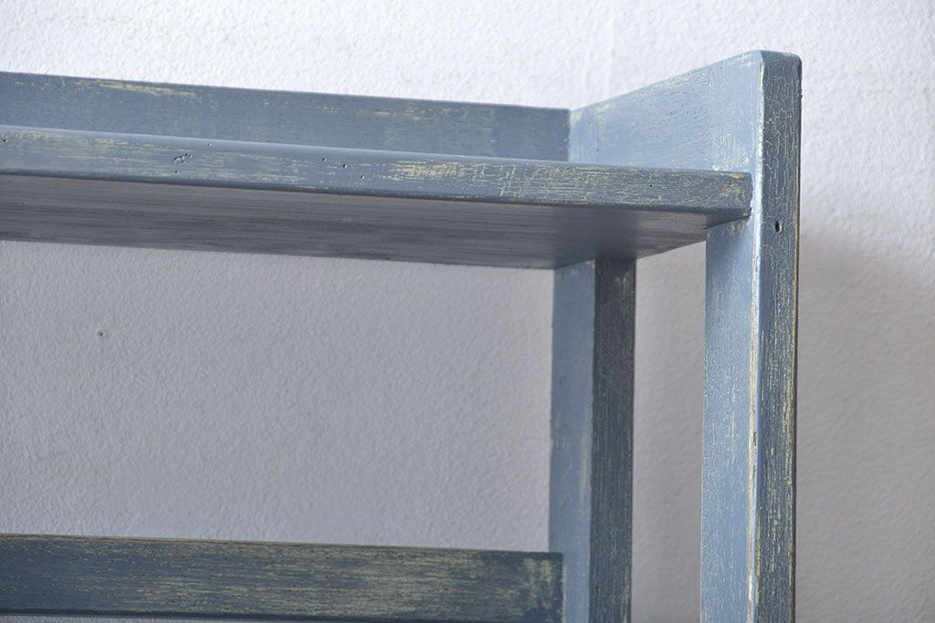 アンティーク家具　アンティークペイント　シャビーな本棚