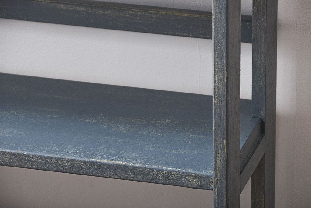 アンティーク家具　アンティークペイント　シャビーな本棚
