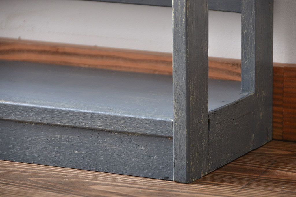 アンティーク家具　アンティークペイント　シャビーな本棚