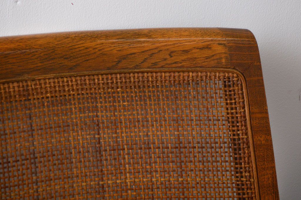 中古　浜本工芸　ナラ材のダイニングチェア2脚セット(1)