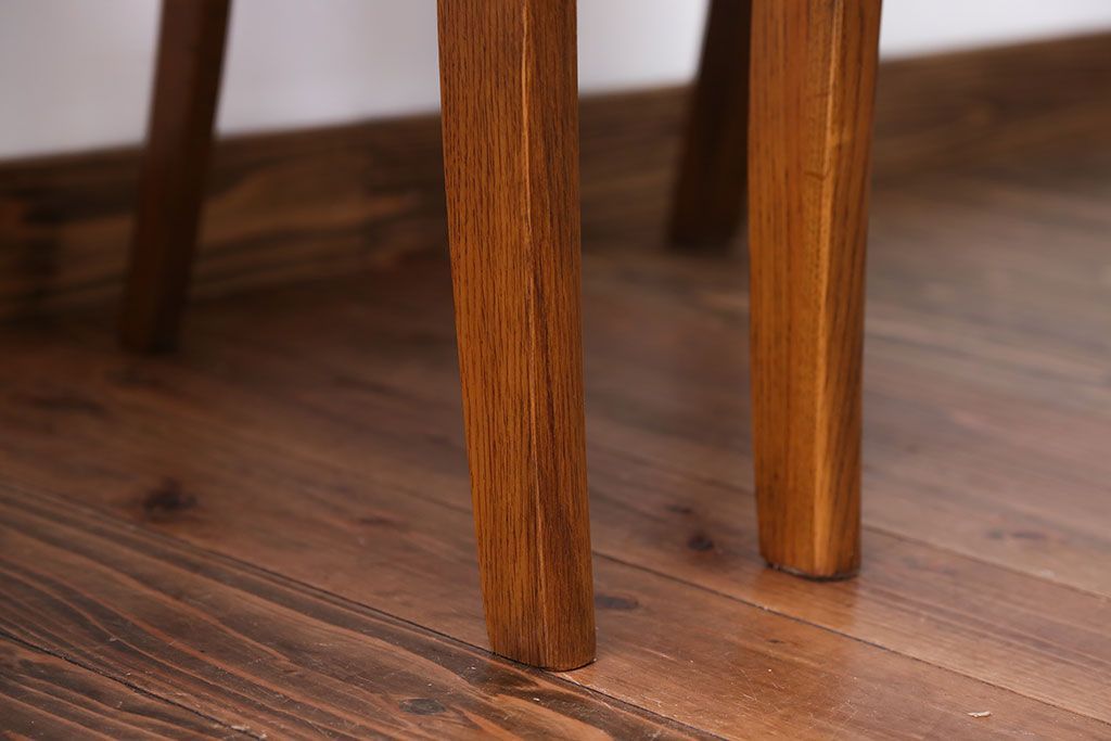 中古　浜本工芸　ナラ材のダイニングチェア2脚セット(1)