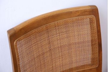 中古　浜本工芸　ナラ材のダイニングチェア2脚セット(2)