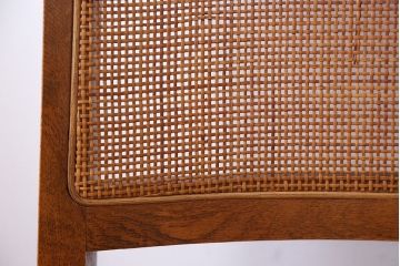 中古　浜本工芸　ナラ材のダイニングチェア2脚セット(2)