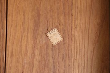 中古　浜本工芸　ナラ材のダイニングチェア2脚セット(2)