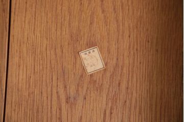 中古　浜本工芸　ナラ材のダイニングチェア2脚セット(2)