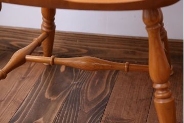 中古　柏木工　ナラ材のダイニングチェア2脚セット(1)