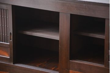 アンティーク家具　古民具・骨董　脚付き!水屋箪笥サイドボード(1)