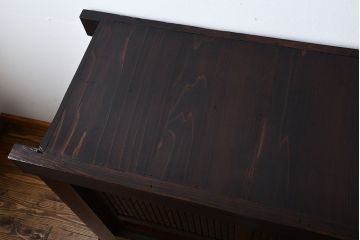 アンティーク家具　古民具・骨董　脚付き水屋箪笥サイドボード(2)