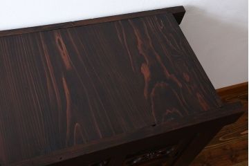 アンティーク家具　古民具・骨董　脚付き水屋箪笥サイドボード(2)