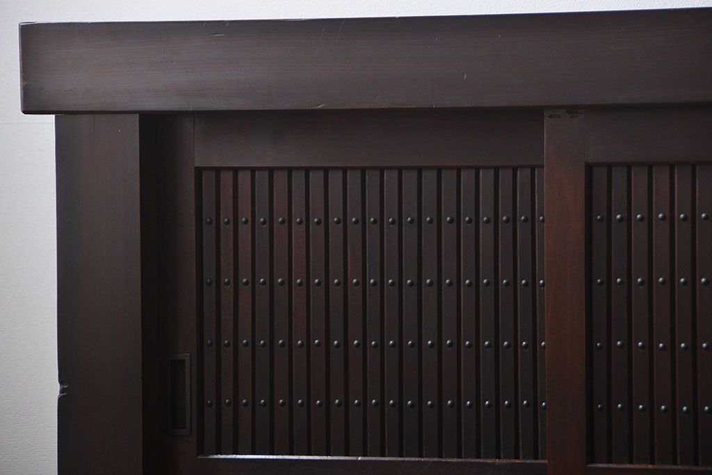 アンティーク家具　古民具・骨董　脚付き水屋箪笥サイドボード(2)