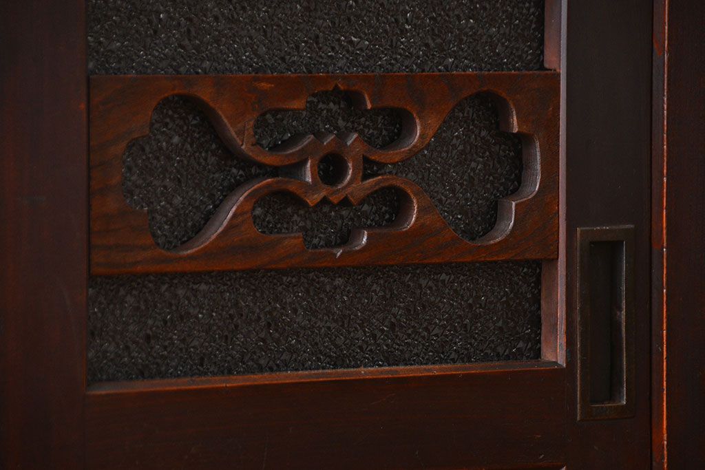 アンティーク家具　古民具・骨董　脚付き水屋箪笥サイドボード(2)