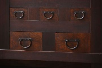 アンティーク家具　古民具・骨董　脚付き水屋箪笥サイドボード(2)