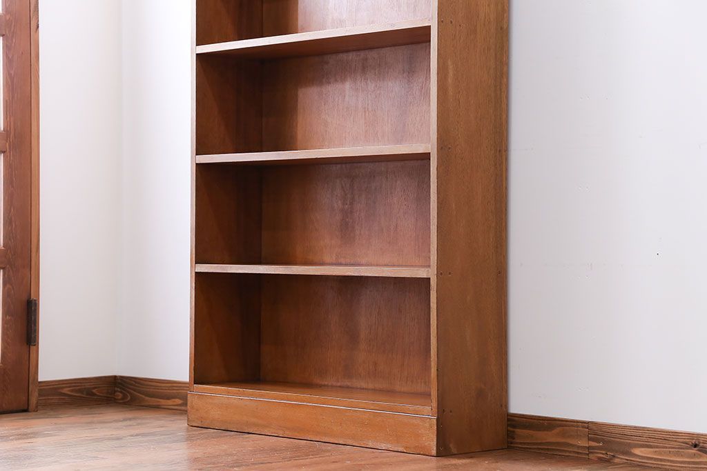 レトロ家具　昭和レトロ　背の高いすっきりとした本棚