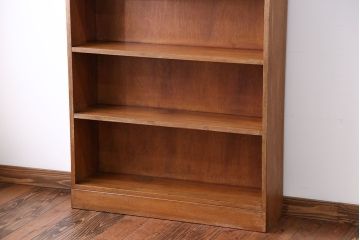 レトロ家具　昭和レトロ　背の高いすっきりとした本棚