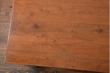 アンティーク家具　両面引き出し付き!ペイントダイニングテーブル