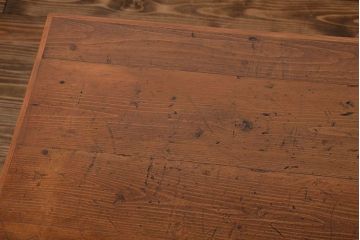 アンティーク家具　両面引き出し付き!ペイントダイニングテーブル