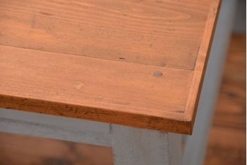 アンティーク家具　両面引き出し付き!ペイントダイニングテーブル