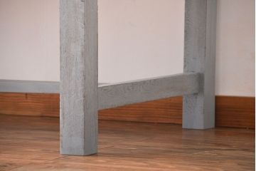 アンティーク家具　両面引き出し付き!ペイントダイニングテーブル